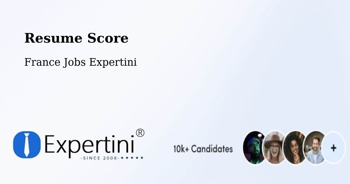 Resume Score & Job Description Match Tool – Marignier - France Jobs Expertini